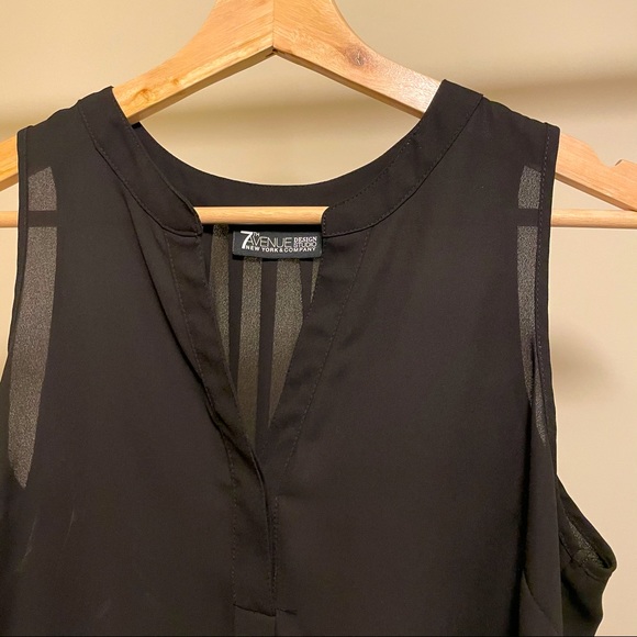 Black business casual tank - Picture 3 of 4